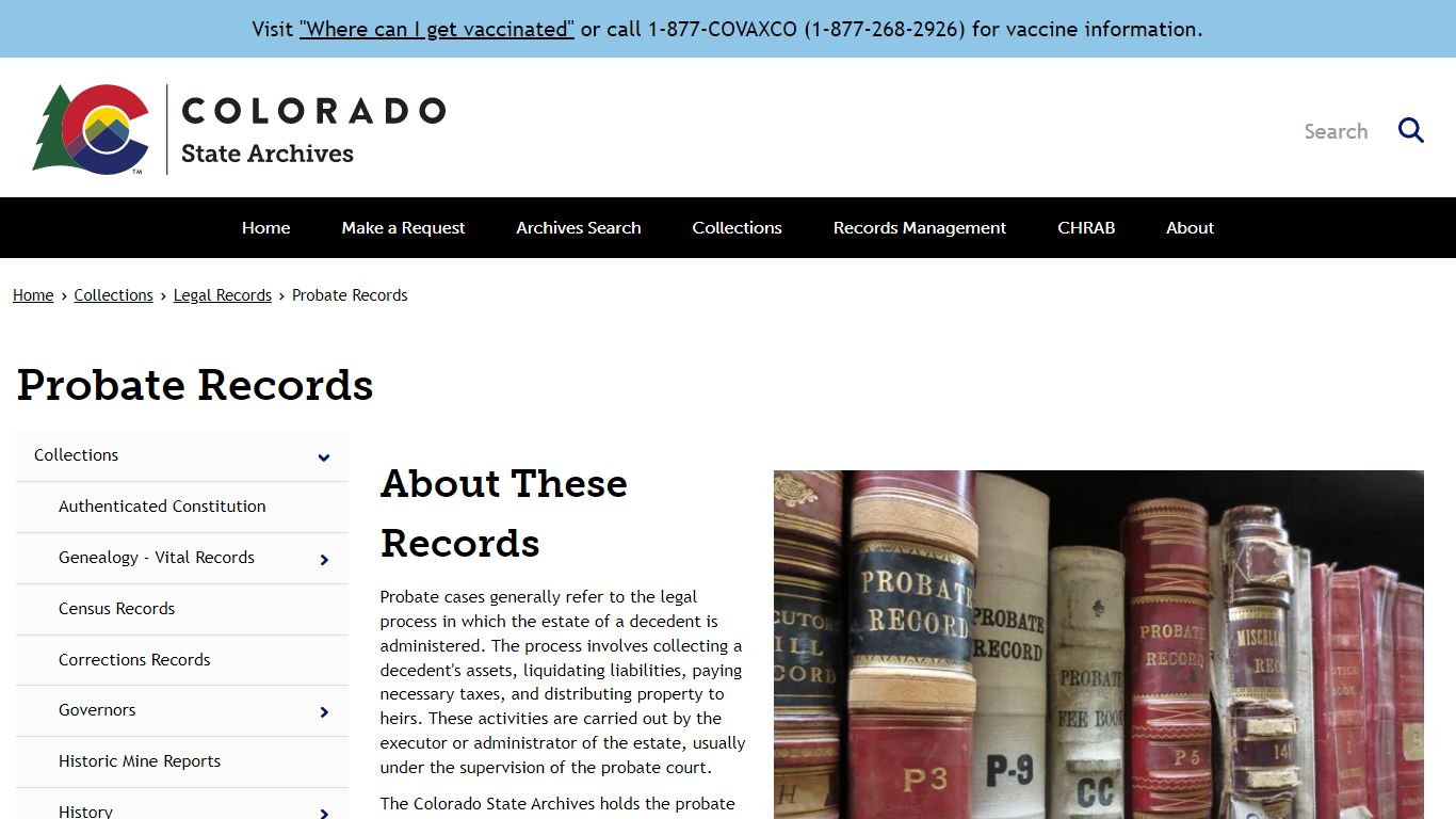 Probate Records | Archives - Colorado